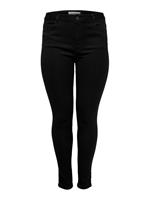 ONLY Curvy Caraugusta Hw Skinny Jeans Dames Zwart