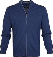 Casa Moda Herren Strickjacke uni, Aquadunkelblau