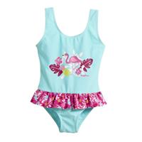 Playshoes Kinder Badeanzug FLAMINGO türkis Gr. 74/80 Mädchen Baby