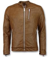 Enos Nep leren jas motor jack