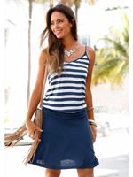 Beachtime Strandkleid mit gestreiftem Oberteil