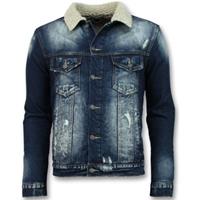 Warren Webber  Jeansjacken Jeans Jacke Mit Fell Stehkragen