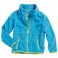 Playshoes fleece jasje uni blauw