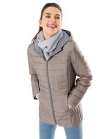 Dames Outdoorjack taupe Größe