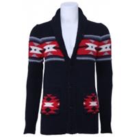 J.C. Rags Trui J.C. wintervest - knitted cardigan - zwart / rood