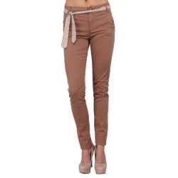 guess broek - Chantelle chino - bruin