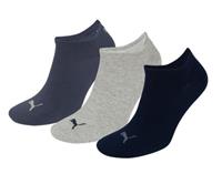 sokken invisible marine-grijs-blauw 3-pack-43-46