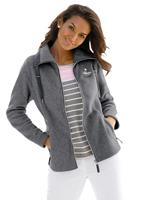 Casual Looks Fleece-Jacke mit durchgehendem Reißverschluss