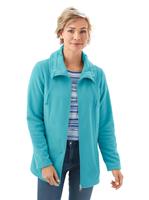 Classic Basics Fleece-Jacke mit Umlegekragen