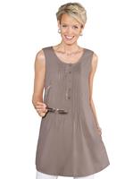 Sieh an! Damen Longtop taupe