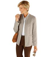 Classic Basics Blazer in Veloursleder-Optik