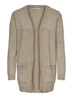 Open Knitted Cardigan Dames Beige