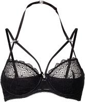 petite fleur gold Kwart-bh met halternek en stras, sexy lingerie, sexy ondergoed
