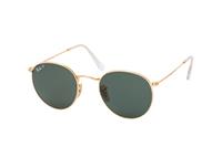 Ray-Ban Round RB3447 Heren Zonnebril - Rond Goud - Glazen met sterkte beschikbaar