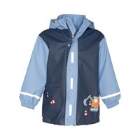 Playshoes regenjas marine bouwwagen