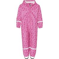 Playshoes Regenoverall mit Kapuze Baustelle  pink Gr. 74 Mädchen Baby