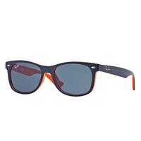 Ray Ban New wayfarer junior Uniseks Sunglasses Gläser: Blauw, Frame: Blauw - RJ9052S 178/80 48-16
