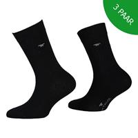 3-pack zwarte kindersokken