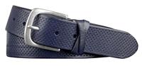 Profuomo Leren Riem Roma Donkerblauw