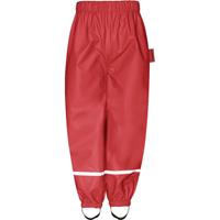 Playshoes regenbroek fleece gevoerd uni rood