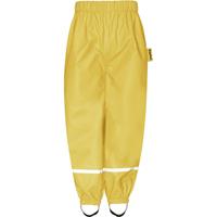 Playshoes regenbroek fleece gevoerd uni geel