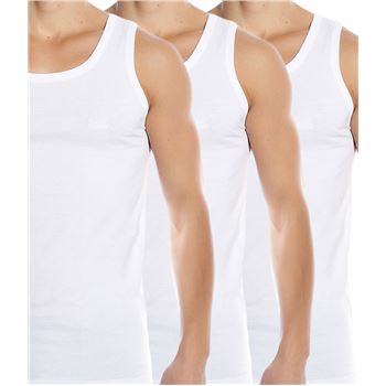 BOSS 3 stuks Cotton Tank Top 