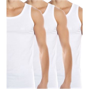 hugoboss 3 stuks Tanktops White 