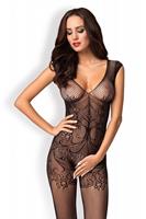 Obsessive Spitzen-Bodystocking mit offenem Schritt