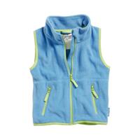 bodywarmer fleece junior blauw/groen 