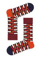 Happy Socks Brick Sokken - Rood/Oranje