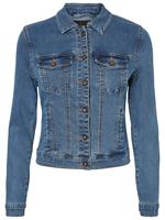 VERO MODA Korte Spijkerjas Dames Blauw