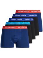 Jack & Jones Boxershorts JACLEE Trunks 5-pack Blauw / Zwart-S