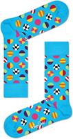 Happy Socks Clashing Dot Sokken, Blauw