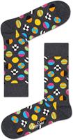 Happy Socks Clashing Dot Sokken, Grijs