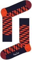 Happy Socks Filled Optic Sokken - Oranje