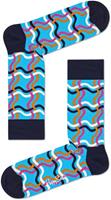 Happy Socks Squiggly Sokken, Blauw