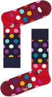 Happy Socks Big Dot Block Sokken, Blauw/Rood/Multi