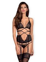 Obsessive Mixty Strumpfhalter-Oberteil & Tanga