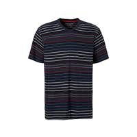 Pastunette for men pyjamatop marine/wit/rood