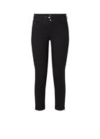 Mac Jeans "Dream Chic", Straight Fit, Reißverschluss-Details, schwarz