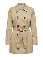 Regular fit trenchcoat met kentkraag, model 'VALERIE'