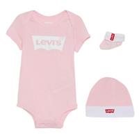 Levi's Geschenkset, 3-teilig, Label, für Babys, rosa/weiß