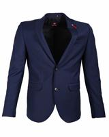 Slim fit colbert met twee knopen en stretch