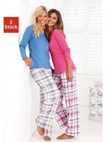 Arizona Pyjama met broek met ruitdessin (4-delig, Set van 2)
