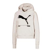 PUMA Nu Tility Hoody Dames Sporttrui - Puma White Heather - Maat XS