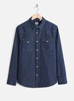 Levi's Jeanshemd, Langarm, Kent-Kragen, betonte Schulter- und Rückenpartie, Brusttaschen, Klassiker, für Herren, 00, dunkelblau