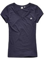 G-Star T-Shirt "Eyben", Slim Fit, V-Ausschnitt, dunkelblau