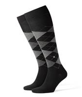 Burlington Edinburgh Kniekousen Wol Blend Zwart-3000