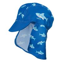 Playshoes Boys UV-bescherming Zonnepetje Haai marine - Blauw - - Jongen