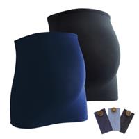 mamaband Bauchband 2er-Pack + 3er Pack Hosenerweiterung schwarz/dunkelblau